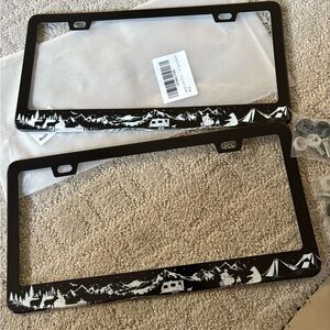 License plate frame cover